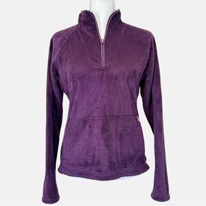 The North Face Mossbud Acadia 1/4 Zip Fleece Pullover - Purple - Medium